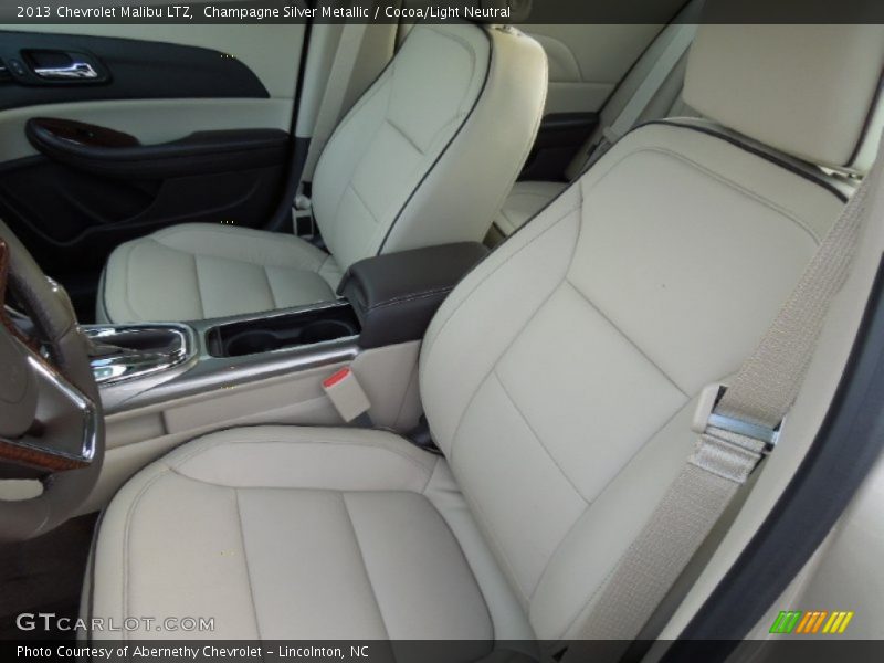 Champagne Silver Metallic / Cocoa/Light Neutral 2013 Chevrolet Malibu LTZ