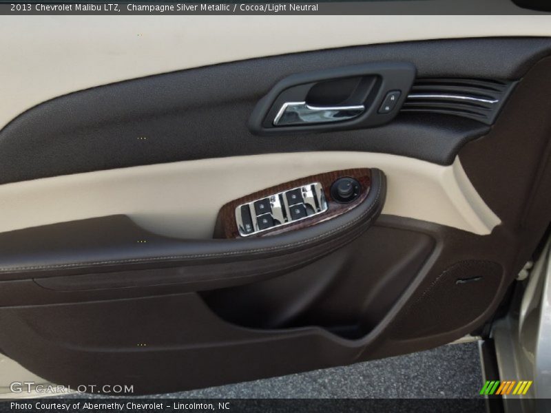 Champagne Silver Metallic / Cocoa/Light Neutral 2013 Chevrolet Malibu LTZ