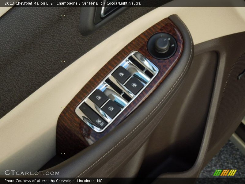 Champagne Silver Metallic / Cocoa/Light Neutral 2013 Chevrolet Malibu LTZ