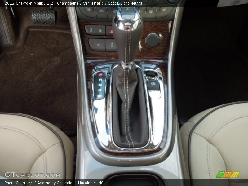 Champagne Silver Metallic / Cocoa/Light Neutral 2013 Chevrolet Malibu LTZ
