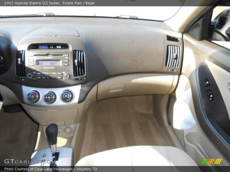 Purple Rain / Beige 2007 Hyundai Elantra GLS Sedan