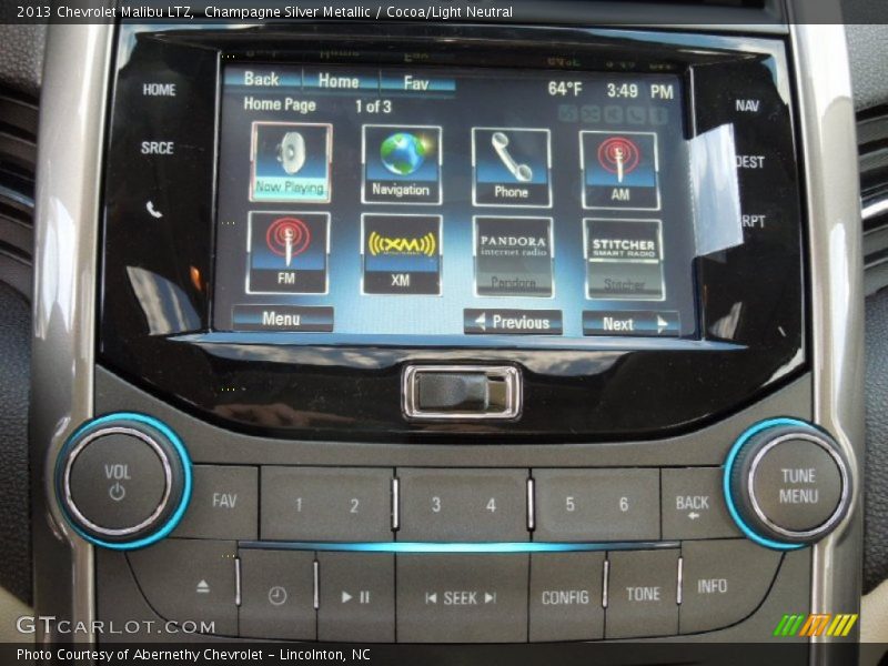 Champagne Silver Metallic / Cocoa/Light Neutral 2013 Chevrolet Malibu LTZ