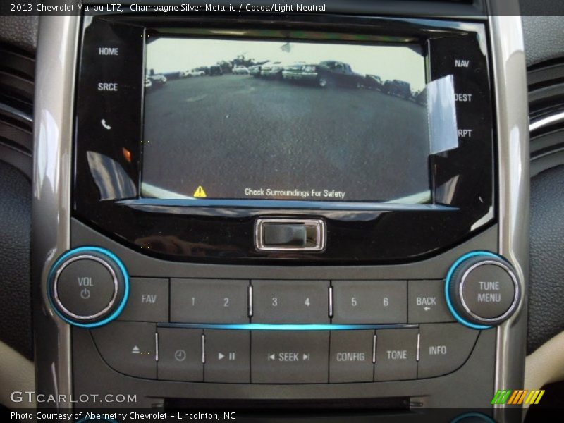Champagne Silver Metallic / Cocoa/Light Neutral 2013 Chevrolet Malibu LTZ