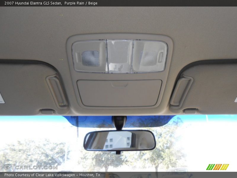 Purple Rain / Beige 2007 Hyundai Elantra GLS Sedan
