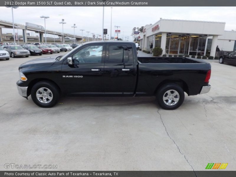 Black / Dark Slate Gray/Medium Graystone 2012 Dodge Ram 1500 SLT Quad Cab