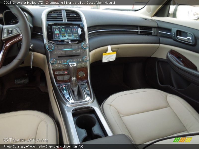Champagne Silver Metallic / Cocoa/Light Neutral 2013 Chevrolet Malibu LTZ