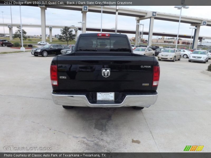 Black / Dark Slate Gray/Medium Graystone 2012 Dodge Ram 1500 SLT Quad Cab