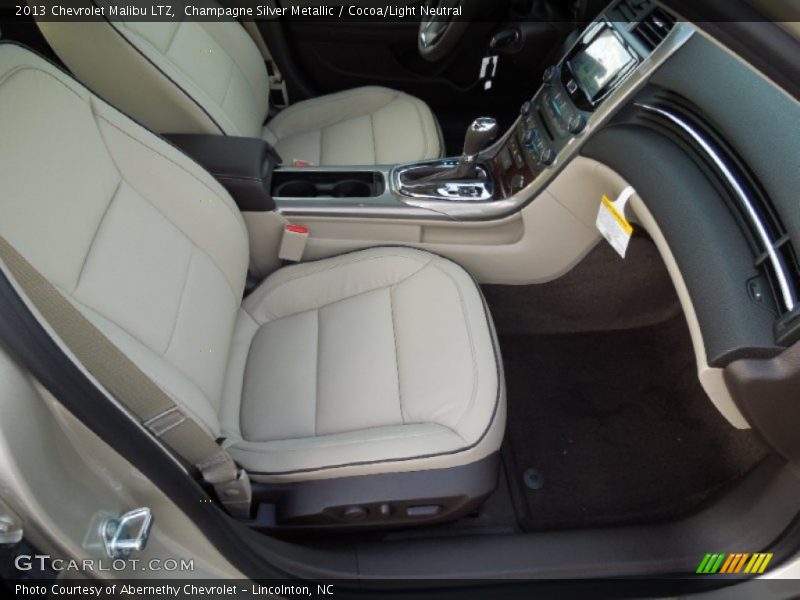 Champagne Silver Metallic / Cocoa/Light Neutral 2013 Chevrolet Malibu LTZ