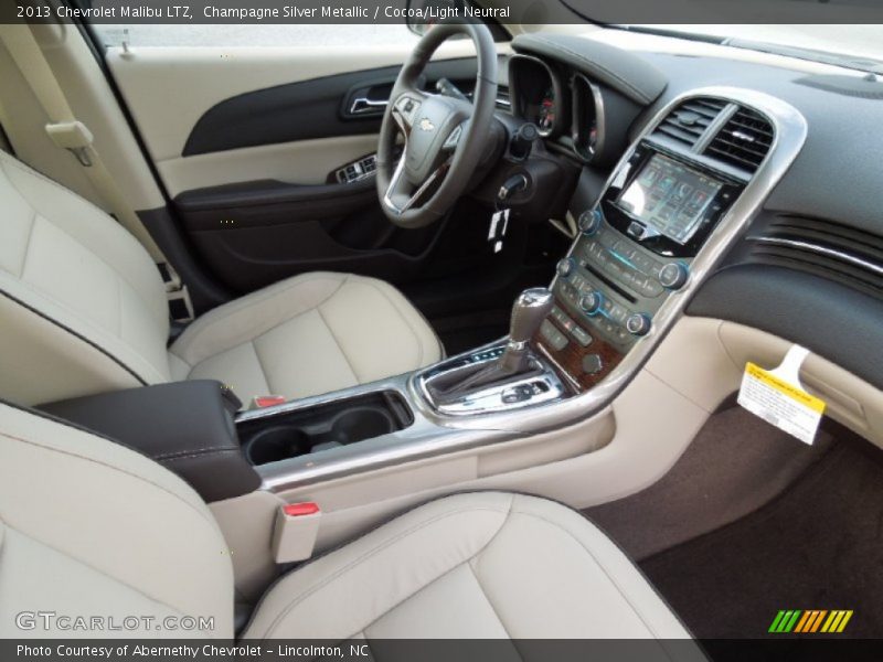 Champagne Silver Metallic / Cocoa/Light Neutral 2013 Chevrolet Malibu LTZ