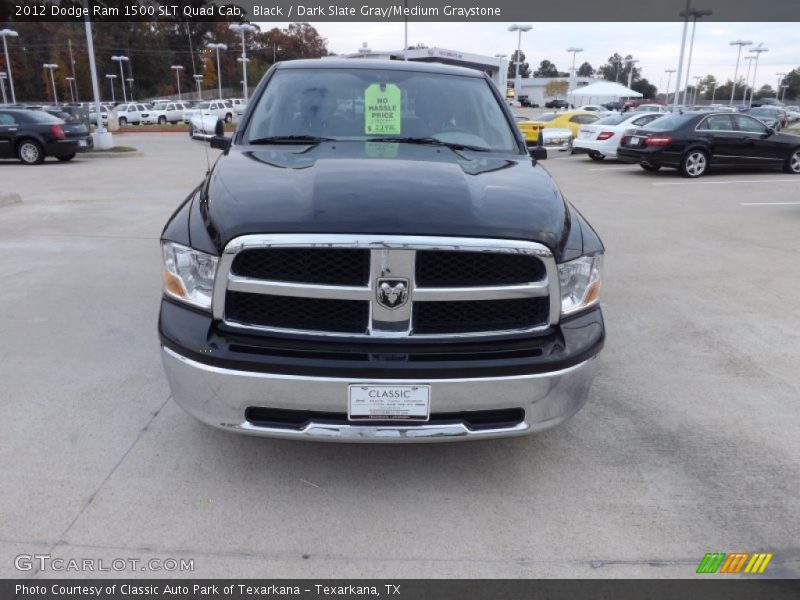 Black / Dark Slate Gray/Medium Graystone 2012 Dodge Ram 1500 SLT Quad Cab