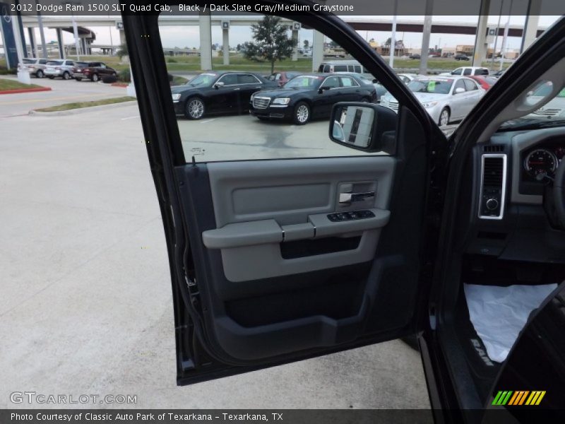 Black / Dark Slate Gray/Medium Graystone 2012 Dodge Ram 1500 SLT Quad Cab