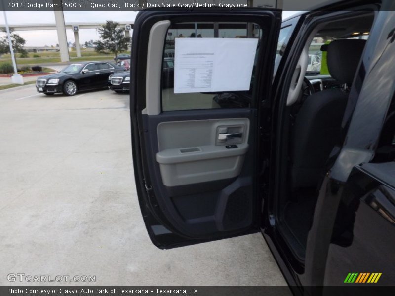 Black / Dark Slate Gray/Medium Graystone 2012 Dodge Ram 1500 SLT Quad Cab