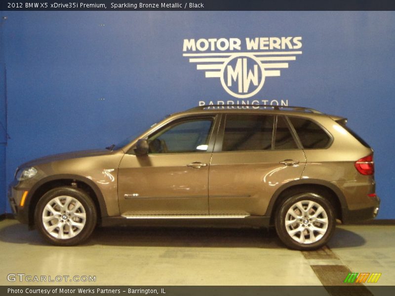 Sparkling Bronze Metallic / Black 2012 BMW X5 xDrive35i Premium