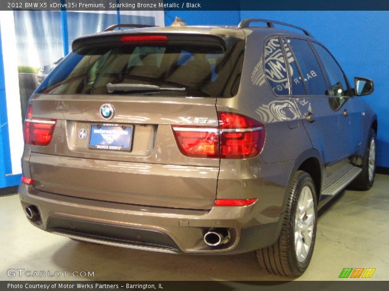 Sparkling Bronze Metallic / Black 2012 BMW X5 xDrive35i Premium