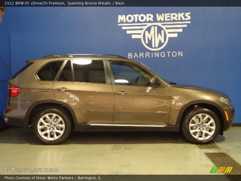 Sparkling Bronze Metallic / Black 2012 BMW X5 xDrive35i Premium