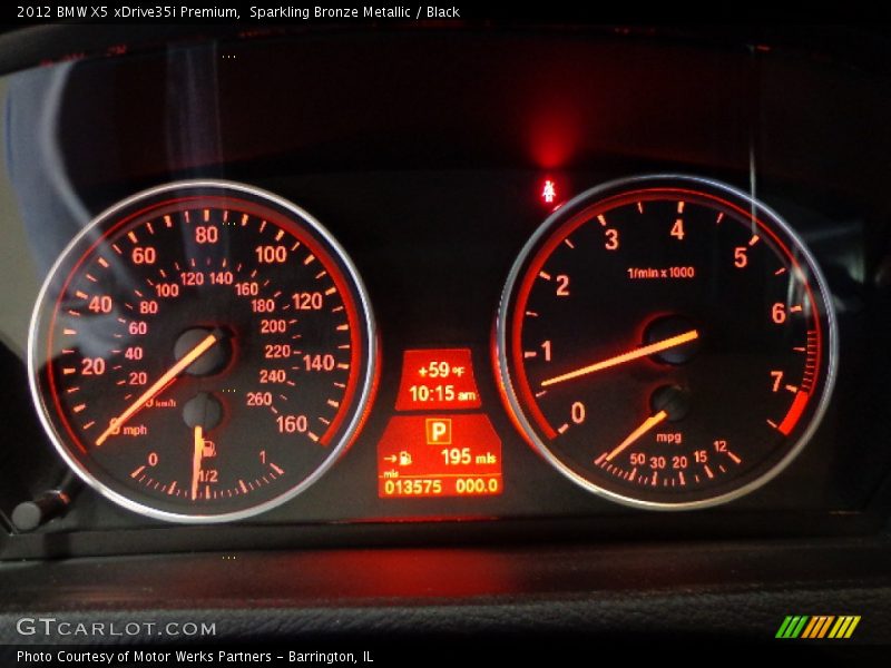 Sparkling Bronze Metallic / Black 2012 BMW X5 xDrive35i Premium