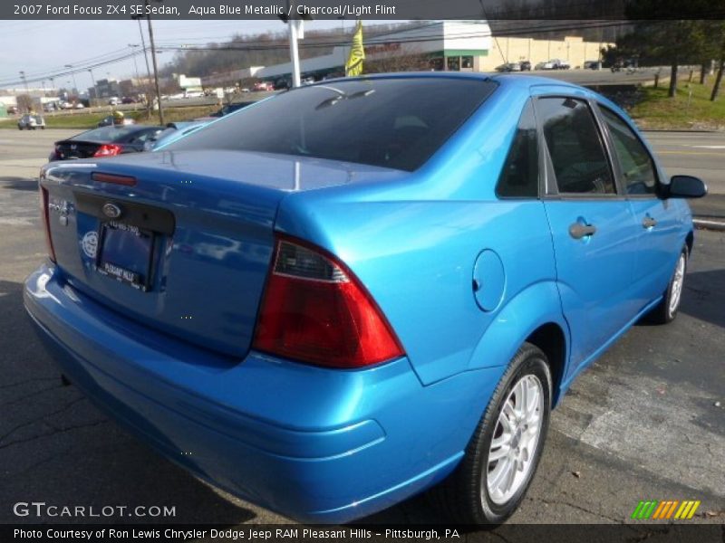 Aqua Blue Metallic / Charcoal/Light Flint 2007 Ford Focus ZX4 SE Sedan