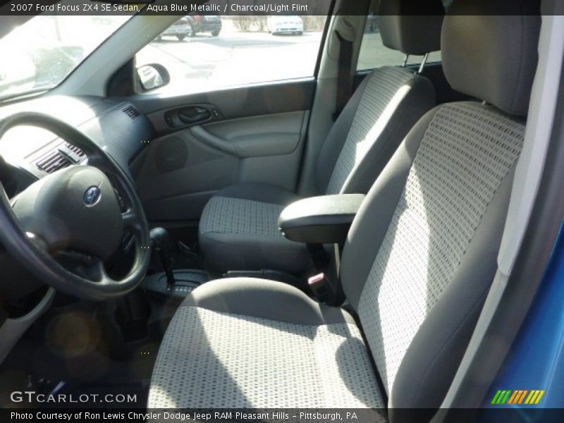 Aqua Blue Metallic / Charcoal/Light Flint 2007 Ford Focus ZX4 SE Sedan