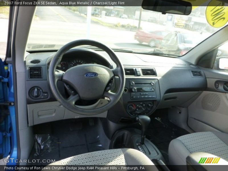 Aqua Blue Metallic / Charcoal/Light Flint 2007 Ford Focus ZX4 SE Sedan