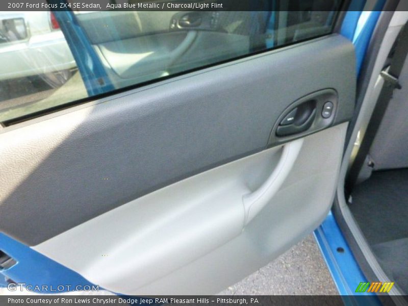 Aqua Blue Metallic / Charcoal/Light Flint 2007 Ford Focus ZX4 SE Sedan