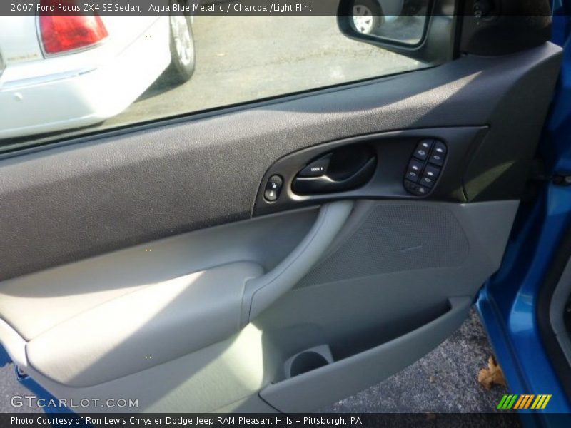 Aqua Blue Metallic / Charcoal/Light Flint 2007 Ford Focus ZX4 SE Sedan