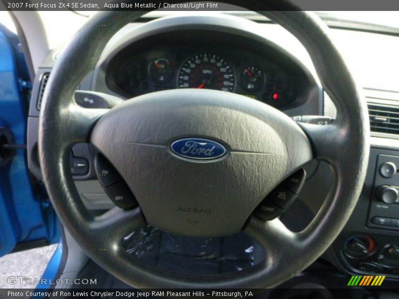 Aqua Blue Metallic / Charcoal/Light Flint 2007 Ford Focus ZX4 SE Sedan