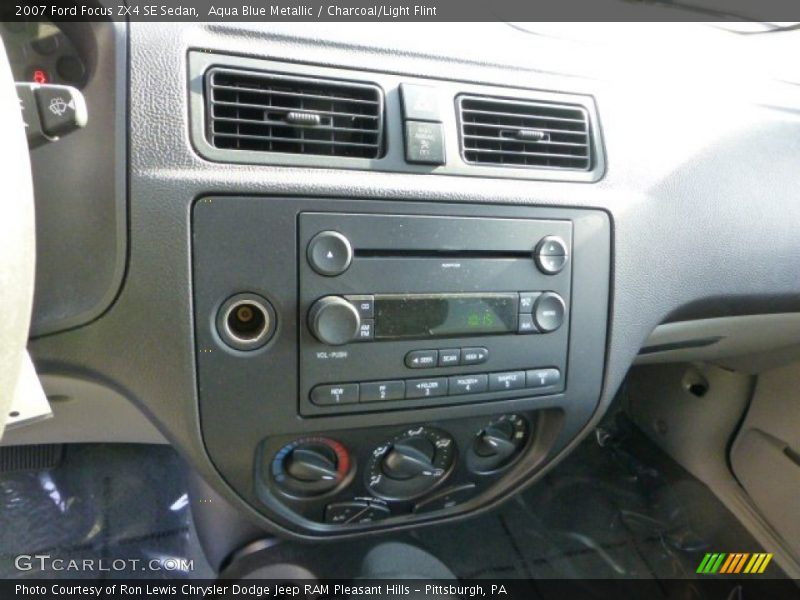 Aqua Blue Metallic / Charcoal/Light Flint 2007 Ford Focus ZX4 SE Sedan