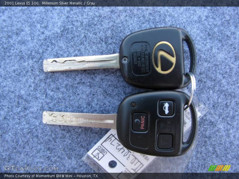 Millenium Silver Metallic / Gray 2001 Lexus ES 300