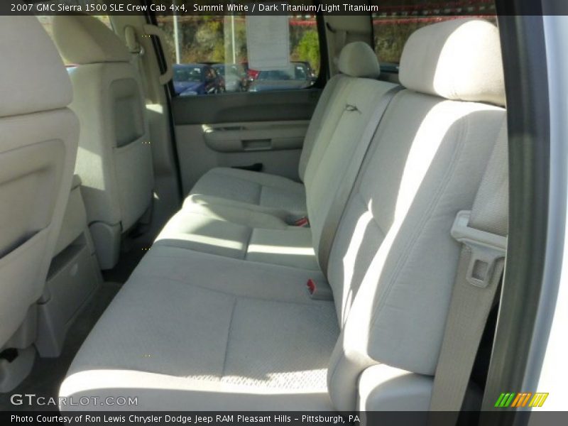 Summit White / Dark Titanium/Light Titanium 2007 GMC Sierra 1500 SLE Crew Cab 4x4