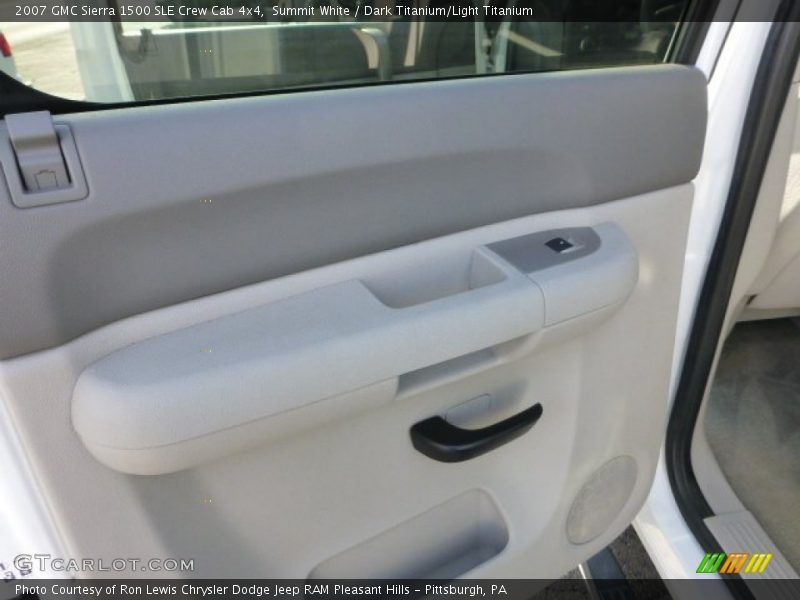 Summit White / Dark Titanium/Light Titanium 2007 GMC Sierra 1500 SLE Crew Cab 4x4