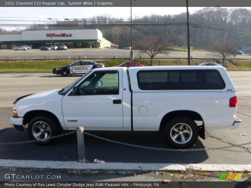 Summit White / Graphite 2002 Chevrolet S10 Regular Cab