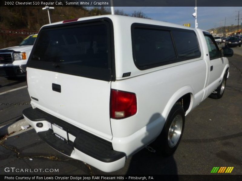 Summit White / Graphite 2002 Chevrolet S10 Regular Cab
