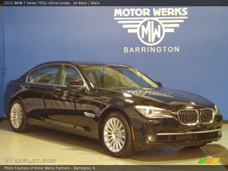 Jet Black / Black 2012 BMW 7 Series 750Li xDrive Sedan