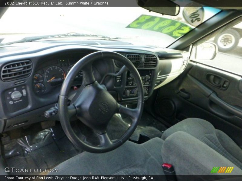 Summit White / Graphite 2002 Chevrolet S10 Regular Cab