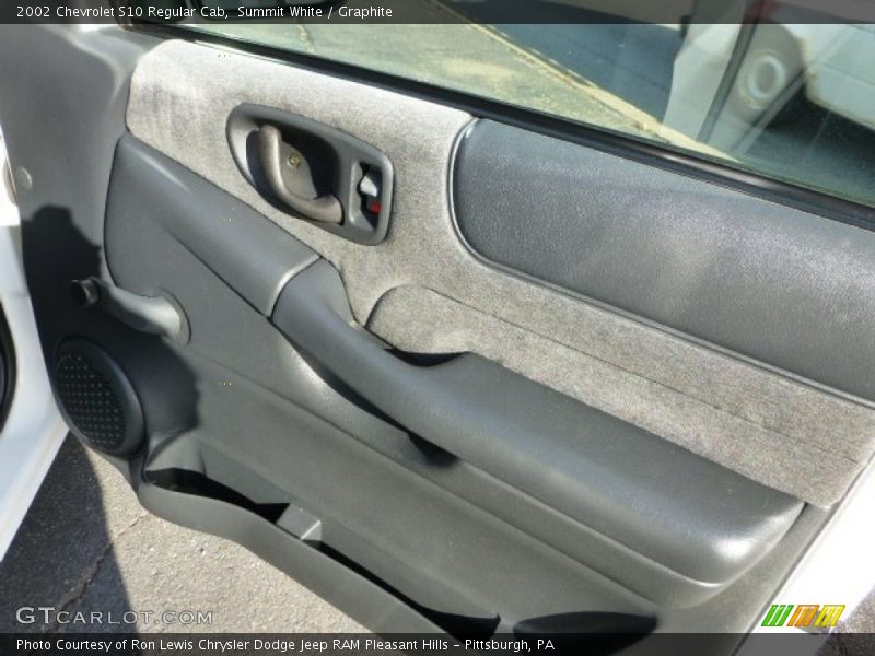 Summit White / Graphite 2002 Chevrolet S10 Regular Cab