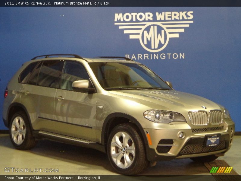 Platinum Bronze Metallic / Black 2011 BMW X5 xDrive 35d