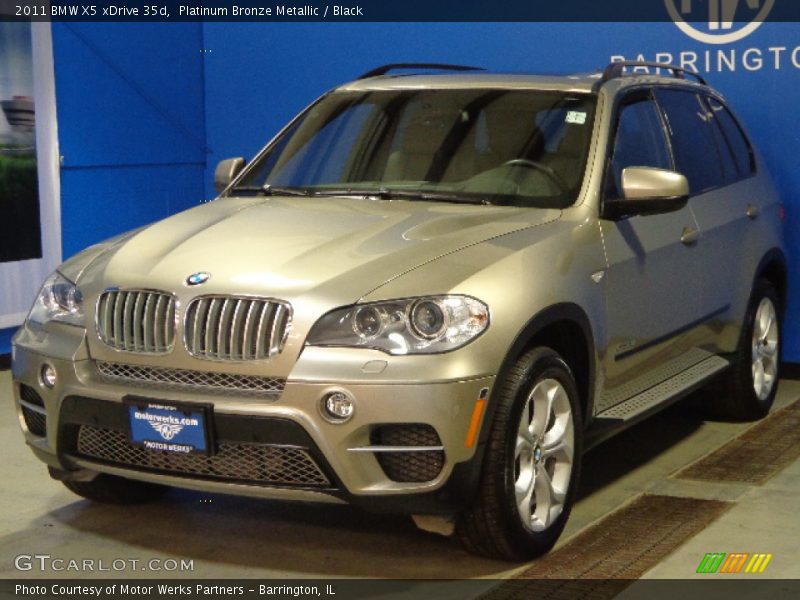 Platinum Bronze Metallic / Black 2011 BMW X5 xDrive 35d