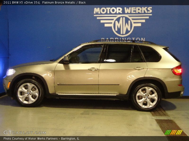 Platinum Bronze Metallic / Black 2011 BMW X5 xDrive 35d