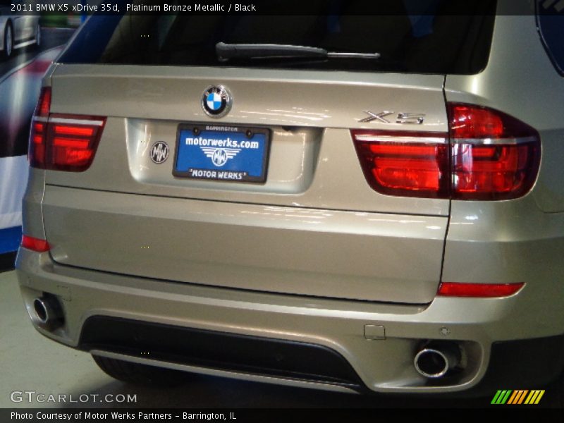 Platinum Bronze Metallic / Black 2011 BMW X5 xDrive 35d