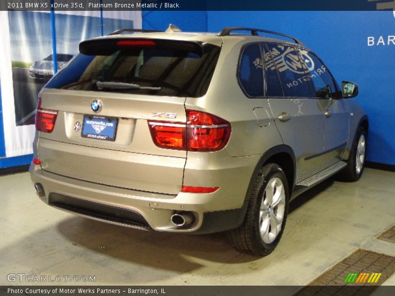 Platinum Bronze Metallic / Black 2011 BMW X5 xDrive 35d