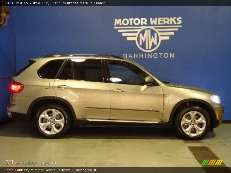 Platinum Bronze Metallic / Black 2011 BMW X5 xDrive 35d