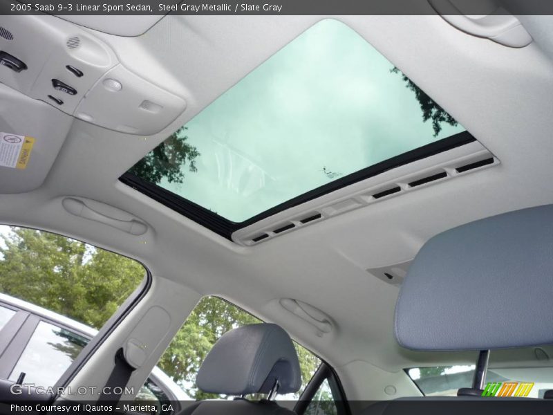 Steel Gray Metallic / Slate Gray 2005 Saab 9-3 Linear Sport Sedan