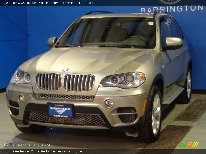 Platinum Bronze Metallic / Black 2011 BMW X5 xDrive 35d