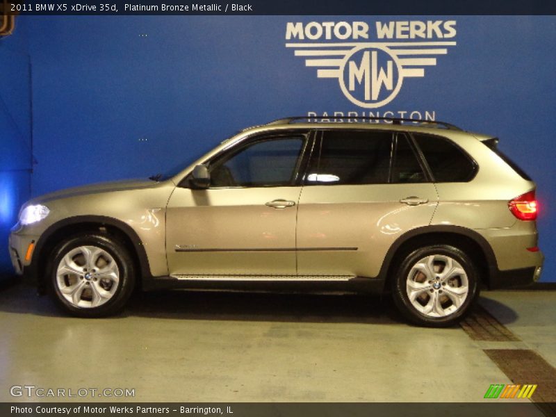 Platinum Bronze Metallic / Black 2011 BMW X5 xDrive 35d