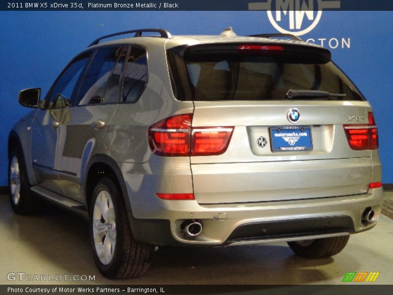 Platinum Bronze Metallic / Black 2011 BMW X5 xDrive 35d