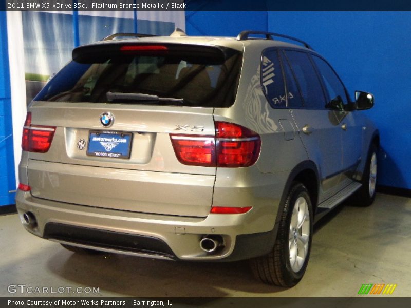 Platinum Bronze Metallic / Black 2011 BMW X5 xDrive 35d