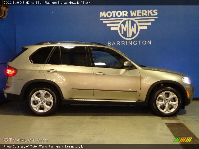 Platinum Bronze Metallic / Black 2011 BMW X5 xDrive 35d