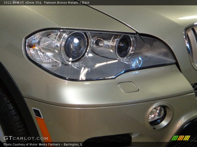 Platinum Bronze Metallic / Black 2011 BMW X5 xDrive 35d