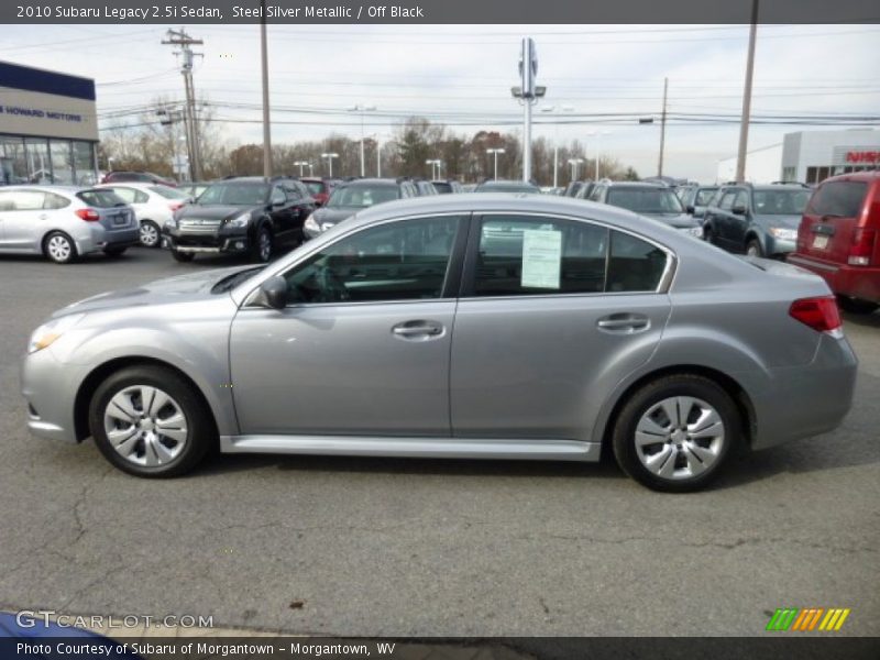 Steel Silver Metallic / Off Black 2010 Subaru Legacy 2.5i Sedan