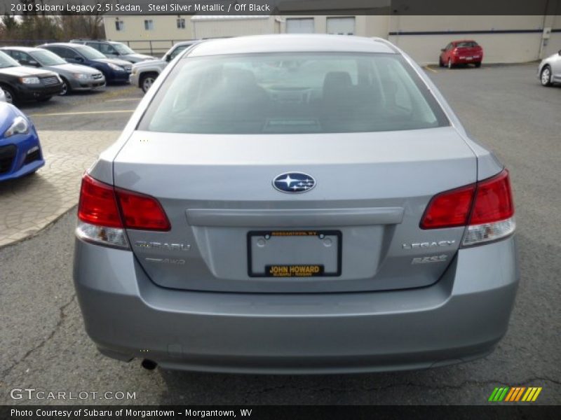 Steel Silver Metallic / Off Black 2010 Subaru Legacy 2.5i Sedan